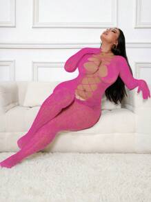 Sexy Lingerie ,Women's One Piece Fishnet Lingerie Bodysuit Mesh Bodystocking Sexy Tights Underwear Nightwear