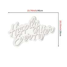 可调光 LED 霓虹灯“幸福永恒”霓虹灯 - USB 供电，适用于卧室装饰、婚礼装饰、生日装饰、酒吧和商店多功能照明 - 暖白光 - 查看 5