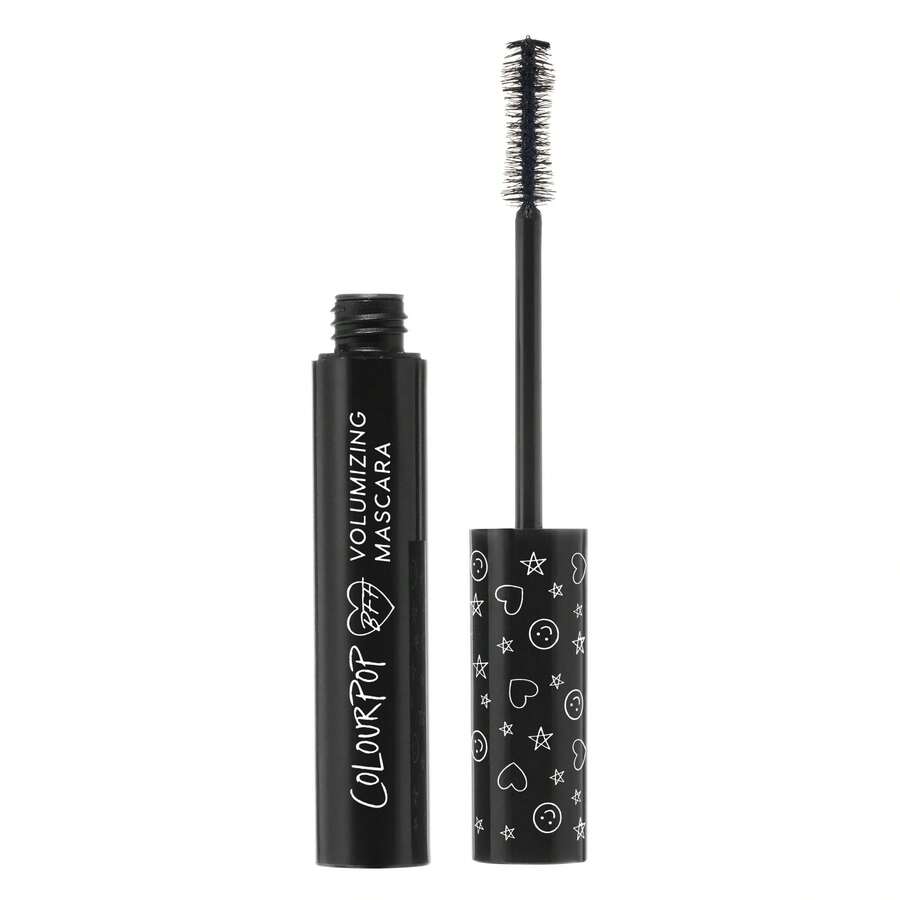 Colour BFF Mascara - Volumizing, Lifting & Lengthening Mascara - Buildable Black Mascara Wh A Twisted, Nyl Fiber Brush - Cruelty  Eye Makeup - Black  Black (.24 Fl Oz) - Black On Black - Đen Trên Đen - Xem 1