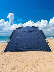 1 件可折叠便携式露营帐篷，易于安装和拆卸，防紫外线，防水，防蚊，紧凑的存储尺寸，方便携带，可容纳 2-4 人，大尺寸，多色，厚面料，适合过夜、户外野餐、遮阳、徒步旅行