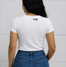Playera de Dama imagen ROTTWEILER perrito - Blanco - Ver 5