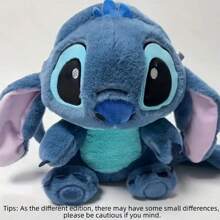 Disney 1pc Disney Official Authorized Stitch Fashion Large Capacity Plush Backpack, Cute Figurine Shoulder/Crossbody Bag, Suitable For Holiday/Birthday Gift, Back To School