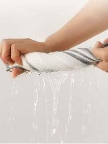 3pcs Dishcloth, Non-Stick Oil, Absorbent Microfiber Cleaning Cloth, Thick Durable Dish Towel