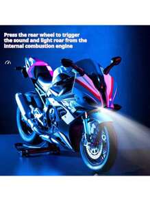 Collection 2025 - BMW S1000RR, modèle de moto en alliage moulé sous pression échelle 1:10, réplique de moto réaliste, objet de collection, jouet sonore et lumineux, décoration de maison, ornement de bureau - cadeau d'anniversaire, cadeau de Pâques, cadeau de fête, cadeau parfait, jouet, retour à l'école