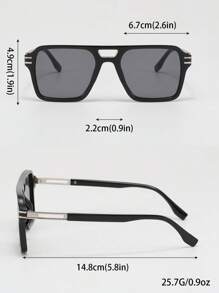 1 Pair Men's Fashionable Casual Outdoor High-End Street Style Streetwear Party Versatile Personalized Fashion Glasses