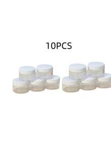 10g Set de botellas de viaje, para uso doméstico y diario, accesorios esenciales de viajes, contenedores con tapas a rosca, productos de belleza, aceites Essential, jabón corporal/conerer/champú/lavado facial/jabón de manos/dish/loción