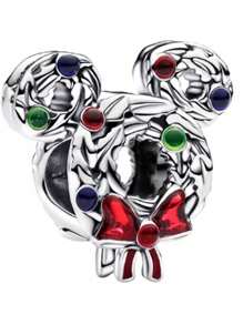 Disney 1 Pieza de Colgante de Cuenta de Plata de Ley 925, Adecuado para Pulsera DI.Y Original, Regalo de Joyería de Moda para Cumpleaños o Compromiso de Mujer, Modelo de Caliente