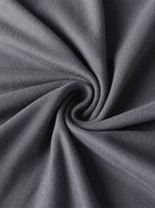 1 件女童休闲印花圆领长袖 T 恤，秋季学生年轻服装 - 深灰色 - 查看 5