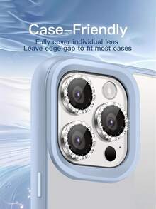 Bộ 3 miếng dán bảo vệ ống kính camera Apple, kính cường lực 9H sáng bóng độc lập, vỏ bảo vệ bằng kim loại, độ trong suốt cao, tương thích với iPhone 17/16 Pro Max/16 Pro/16 Plus/16, 15 Pro Max/15 Pro/15 Plus/15, 14 Pro Max/14 Pro/14 Plus/14, 13 Pro Max/13 Pro/13/13 Mini, 12 Pro Max/12 Pro/12/12 Mini, 11 Pro Max/11 Pro/11 Series, màng bảo vệ ống kính camera - Bạc - Xem 5