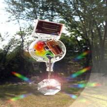 Kikkerland Solar Powered Rainbow Maker – Prism Suncatcher, Fun Home Window Decor – Unique Gift For Christmas &Amp; Birthdays – Single Crystal - Rainbow - View 6