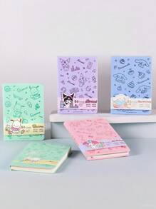 Sanrio 1 Peça Caderno de Couro B6 Sanrio, Bloco de Anotações Colorido e Fofo B6 de Desenho Animado, Diário de Estudante, Presente de Volta às Aulas para Crianças