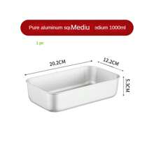 1 pieza, Bandeja de hornear de pan de aluminio resistente a altas temperaturas de 7 pulgadas/8 pulgadas/9 pulgadas, molde de horneado DIY, molde de horneado, caja de hornear rectangular, molde rectangular antiadherente para hornear queso y pasteles, resistente a altas temperaturas, fácil de limpiar, adecuado para reuniones familiares