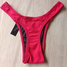 Sexy G-String Thong Panties For Trans Women - 紅色 - 查看 2