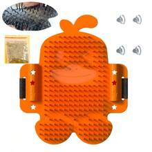 Szczotka do pielęgnacji kotów montowana na ścianie – samoczyszczący, masujący drapak, narzędzie do usuwania sierści i narożny słupek do drapania dla kotów domowych (z kocimiętką)