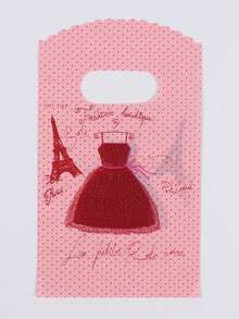 50pcs Gift Packaging Bags, Cartoon Holiday Jewelry Pouches - Multicolor - View 22