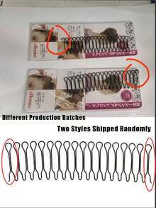 波浪刘海夹，简约优雅合金空心椭圆形发型工具，适用于固定散落的头发 - 纯色，返校，旅行度假必备品，女士发饰 - 彩色 - 查看 6