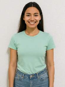 Women T-Shirts - Mint Green - View 4