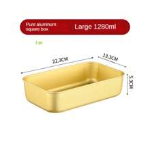 1 pieza, Bandeja de hornear de pan de aluminio resistente a altas temperaturas de 7 pulgadas/8 pulgadas/9 pulgadas, molde de horneado DIY, molde de horneado, caja de hornear rectangular, molde rectangular antiadherente para hornear queso y pasteles, resistente a altas temperaturas, fácil de limpiar, adecuado para reuniones familiares