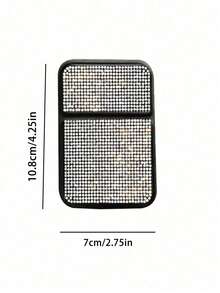Espejo de lápiz labial plegable de lujo con diamantes brillantes - Aplica maquillaje fácilmente en cualquier momento y lugar, espejo de maquillaje plegable portátil brillante con cristales - Diseño rectangular, adecuado para bolsos, fiestas, citas, etc., espejo de bolsillo plegable con diamantes incrustados de alta definición, disponible en múltiples estilos de color de diamantes, adecuado como regalo del Día de San Valentín, regalo del Día de la Madre o regalo para hermanas. - Multicolor - Ver 9