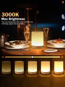 1PC Ambient Festive Gift Nightlight, Soft Glow, Decorative, Rechargeable, LED, Warm, Portable, Stylish, Cozy, Unique, Festive, Durable, Versatile.
