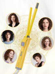 CRASTS 9mm/16mm/26mm Multi-Diameter Curling Iron, 3 Heat Settings, Fast Heating, Big Wave Wool Curl Hair Styler, Suitable For Home Use, Great Gift - EU C Type Plug(220-240V) - View 10