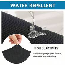 Water Repellent Armless Futon Cover Sofa D Cover, Full Size Futon Mattress Cover, Soft  Stretch Furniture Protector For Pets, Black - 黑色 - 查看 3