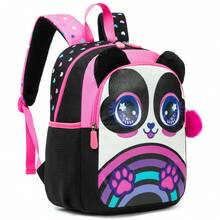 Backpacks For Girls And Boys School Bag Cute Girls Backpacks Ages 8-10 Kids Bookbag Set Travel Backpack For Elementary Students Backpack To School Supplies Back To School - Black and White 17501 - View 3