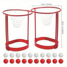 2pcs Christmas Headband Basketball Hoop, Adjustable Basketball Net Headband, Funny Gift For Family, Friends, Christmas Holiday, Birthday, Carnival Party Activities