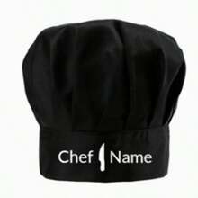 1 szt. czapka kucharska - haftowana na zamówienie, melonik z popeliny, wielokolorowa, regulowana, elastyczna czapka kucharska dla dorosłych, odpowiednia do kuchni, gotowania, restauracji i fabryk, ochrona włosów