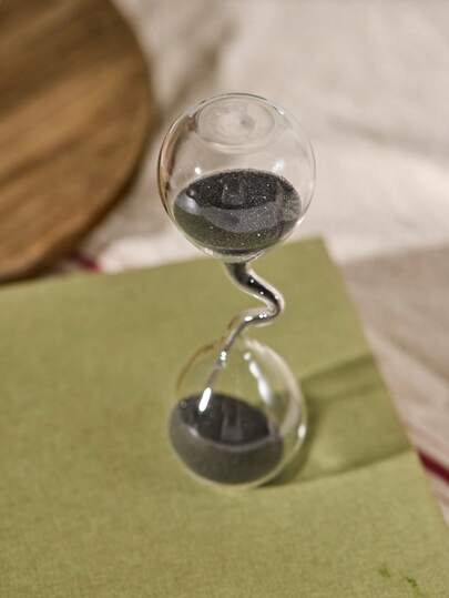 Cirelle 1Pc New Creative Shaped Glass Timer Ornament For Home, Office Desk Decoration & Children'S Day Gift, Suitable For Living Room, Bedroom And Dining Room Halloween, Spooky, Autumn, Festival, Holiday Christmas, Winter, Holiday, Festival, Fall Decor, Rama Comfort Home, Back To School Use, Dorm Essentials