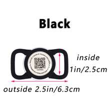 AirTag 保护壳，带二维码的 AirTag 保护套，可扫描输入宠物信息和电话号码，防止宠物走失，需搭配项圈或牵引绳使用，路人可扫描二维码联系主人，猫狗防走失