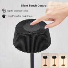 Lampade da tavolo senza fili ricaricabili, lampada a tocco con 3 colori e dimmerazione continua, lampada da comodino/scrivania a LED per ristorante, patio, camera da letto, esterno