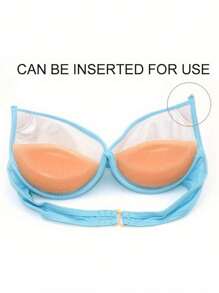 2 件无缝硅胶胸垫，加厚隐形支撑胸罩衬垫，适用于内衣，完美搭配泳装和胸罩配饰，柔软舒适，非常适合居家、户外和运动装