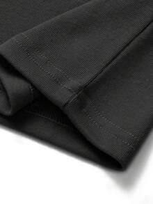 Men Regular Fit Basic Lightweight Long Sleeve Pullover Top Mock Turtleneck T-Shirt - Black - View 11