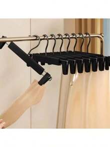 40 piezas/20 piezas/15 piezas Pinzas de pants con acabado mate, perchas de tienda para adultos, colgantes de acabado colorido mate. Perchas para pantalanes extensibles. Ganchos de colores múltiples, gran regalo de Año Nuevo para familiares y amigos. Pantalones de vestir, pantalones, botas, falda JK, pinza de falda, colgador de pantalones