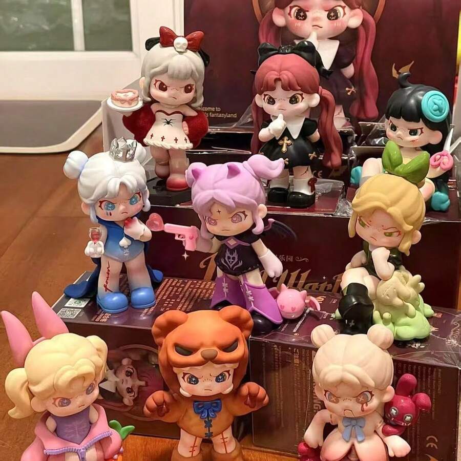 10pcs Random 1 Dora Wonderland Series Gift Cute Blind Box Figurine Doll Collectible, Surprise Box/Mystery Box/Blind Box, Anime Figure, Stitch Stuff, Halloween Miniature, Blind Bags, Halloween Decor - Multicolor - View 1