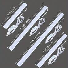 1pc /2pcs LED Sconce Light Bar, Learning Desk Lamp,USB Plug-In With Button Switch, Adjustable Brightness & 3 Color Modes (3000K, 4000K, 6000K), Magnetic Mount, Detachable Plastic Fixture, Ideal For Students, Home Office,Dimmable For Kitchen/Shelf/Cabinet/Desk, 5V, No Battery Required,Cabinet Lighting - LED Light Bar - View 7