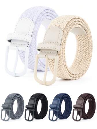 1pc Men's Solid Color Elastic Waist Belt, No Buckle, Breathable, Fashion, Casual, Suitable For Outdoor, Golf Pants, Multiple Sizes Available Casual, Business, Boyfriend Husband Father Dad Men Gift, Daily Wear, Fashion, Teen, Outdoor, Vacation, Athletic, Travel, Street, Boho, Vintage Fall, Autumn, Halloween Autumn-Winter Accessories,Suitable For Teens, Youth,Men,Casual, Outdoor, Athletic, Vacation, Graduation Gifts, Birthday, Daily Wear