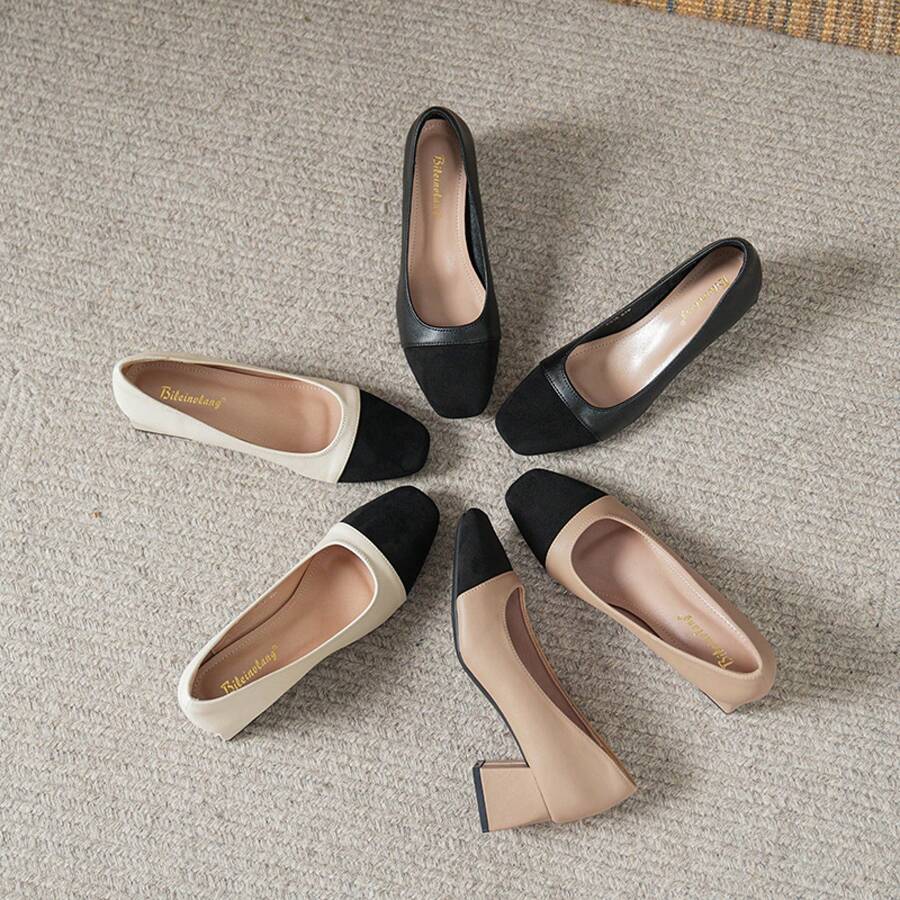 Women Pumps - 5公分卡其 - 查看 1