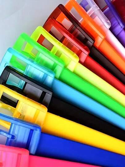 Danweit Silicone Unisex Belt With Plastic Buckle - Candy Color Slim Design, Suitable For Weddings, Parties And Daily Wear - Exquisite Gift Packaging, Special Occasion Clothing Accessories For Friends And Family, Minimalist, High-Quality Item Casual, Business, Boyfriend Husband Father Dad Men Gift, Daily Wear, Fashion, Teen Autumn-Winter Accessories,Suitable For Teens, Youth,Men,Casual, Outdoor, Athletic, Vacation, Graduation Gifts, Birthday, Daily Wear