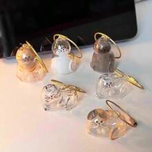 6 件透明宠物狗毛发收纳盒，带旋转盖和配件 - 耐用塑料宠物粪便管理，易于清洁的宠物玩具和碎屑收集器，装饰性狗用品 - 彩色 - 查看 8