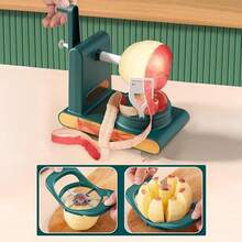 Multi Fruit Peeler 2.0 For Kitchen, Apple & Potato Hand Stainless Steel Peeler Slicer Corner, Vegetable & Fruit Peeler Machine With Divider For Home Essentials - 綠色 - 查看 5