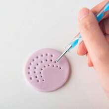 1件/5件/11件聚合物粘土工具套装、亚克力擀面杖、带粗环的粘土擀面杖、双头雕刻笔、耳环制作用品、珠宝制作配件、软陶工具 - 彩色 - 查看 9