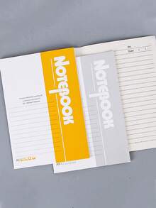 4 piezas/Set Cuadernos de tapa blanda A5 aleatorios, Bloc de notas para estudiantes/oficina, Cuadernos de registro de reuniones de negocios, Útiles escolares - multicolor - Ver 4