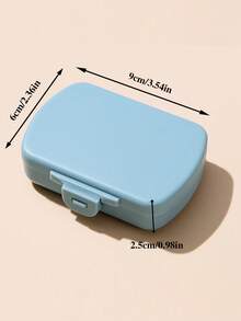 1Pc Personalized Customized Text/Photo Pill Box, With Multiple Colors Available For Selection. It'S A Diy Daily Portable Pill Box, Which Makes It Easy To Distinguish And Store Medications And Convenient To Carry Around.