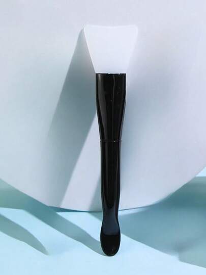 1pc Silicone Spatula Face Mask Brush With Attached Scoop