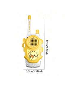 1 par de nuevos walkies talkies para niños, fáciles de operar y usar rápidamente por los niños, juguetes interactivos familiares, juguetes de conversación a larga distancia, regalos de cumpleaños, walkies talkies con diseño de animales, regalos navideños