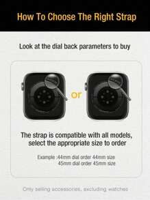 1 pieza Correa de reloj de mujer de moda, de colores, clásica y sencilla, compatible con Apple Watch de 38mm, 40mm, 41mm, 42mm, 44mm, 45mm, 46mm, 49mm, ligera y transpirable, accesorio de reloj compatible con Apple Watch Series 11, 10, 9, 8, 7, SE, 6, 5, 4, 3, 2, 1, Ultra 3/2/1, pulsera de repuesto para deportes, gimnasio, oficina, fiesta, moda