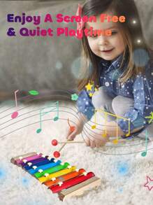 Juguetes musicales de madera Montessori, ayudas didácticas de música para la primera infancia, música Orff escolar, coordinación mano-ojo de 8 tonos para educación temprana, regalos de cumpleaños para niños, regalos preescolares para niños pequeños