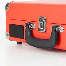 Máy quay đĩa Bluetooth cổ điển VC400, đầu đĩa than và bộ số hóa, 2 loa tích hợp, thiết kế vali ✅ Giao hàng 24/48h - Đỏ - Xem 6